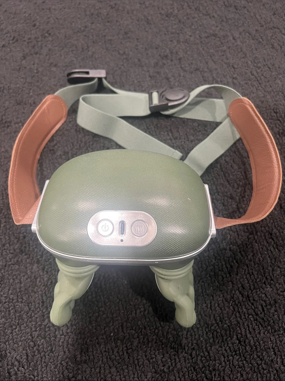 Simulated Human Hand Neck/Body Massager with Adjustable Straps